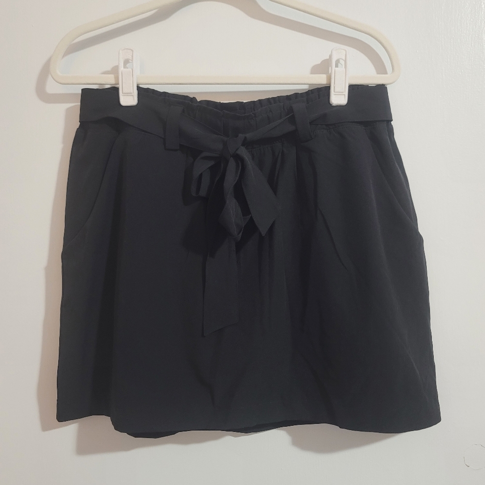 RBX Black Skort With Tie Waist
